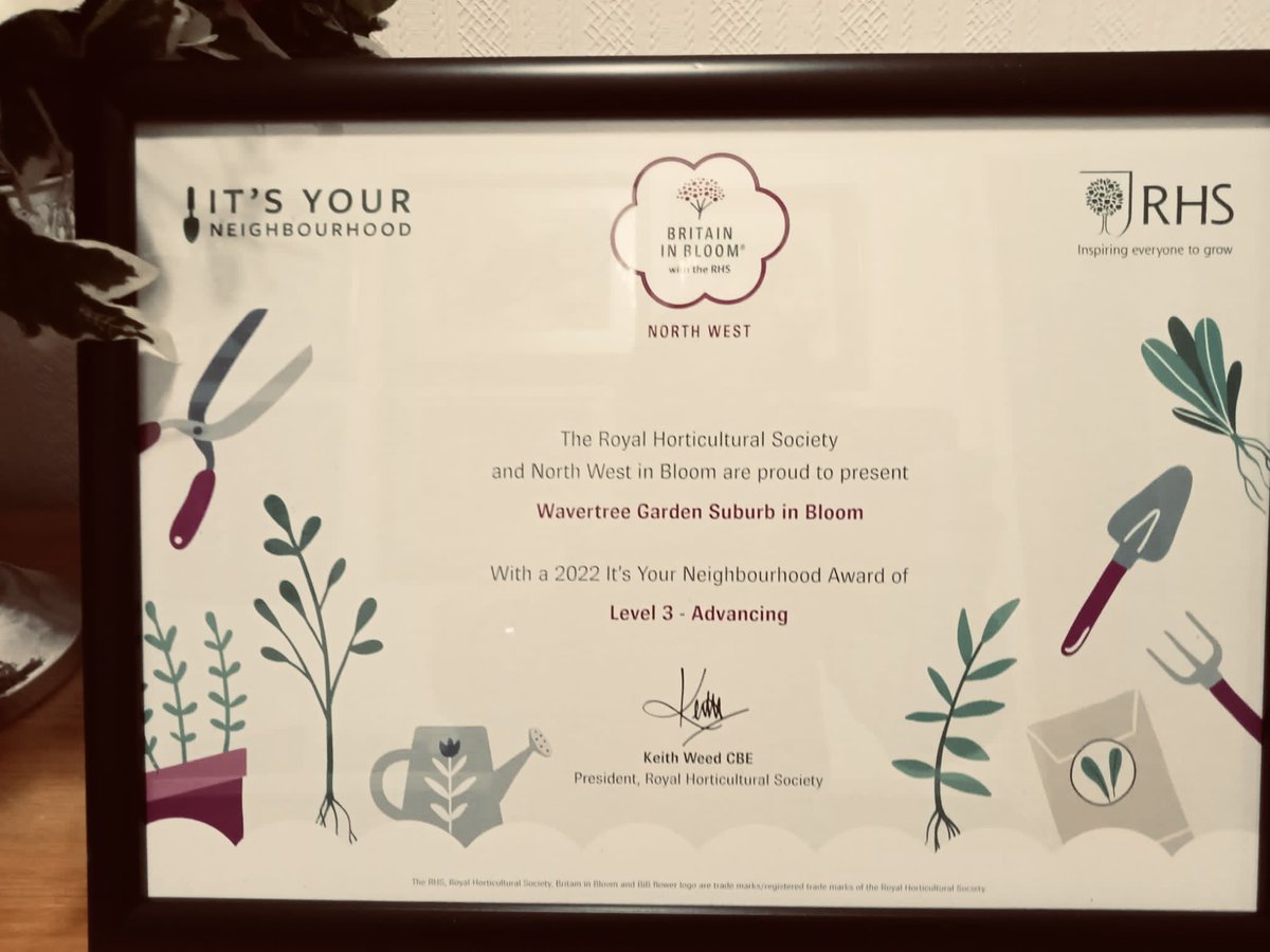 WgsBloom's tweet photo. Thank you to all our members! @The_RHS @RHSBloom IYN Level 3 - Advancing 🌱. This is our first year - so thank you to all involved @LoveWavertree @wavsoc @WavertreeWard https://t.co/NrfTs21neS