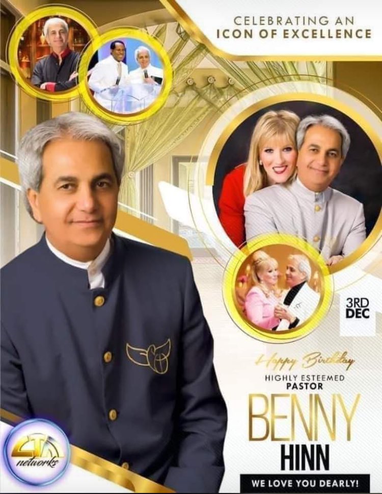Happy birthday Pastor Benny Hinn Thanks for being a great blessing to the body of Christ. 