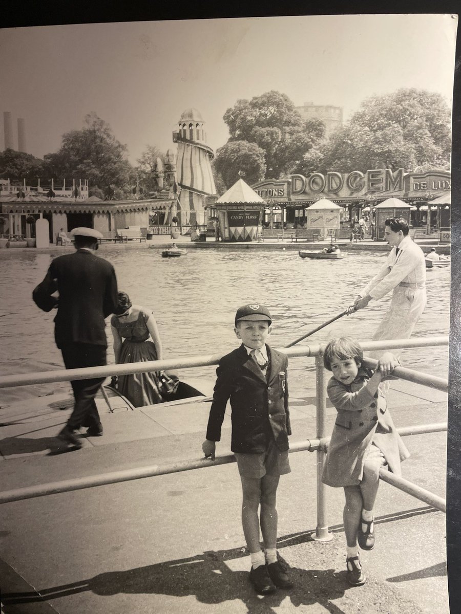 Alexwyatt's tweet photo. @steveallenshow my dad and aunt rocking the 50’s look At Battersea Fun Fair https://t.co/dOxv7ZvZQ7