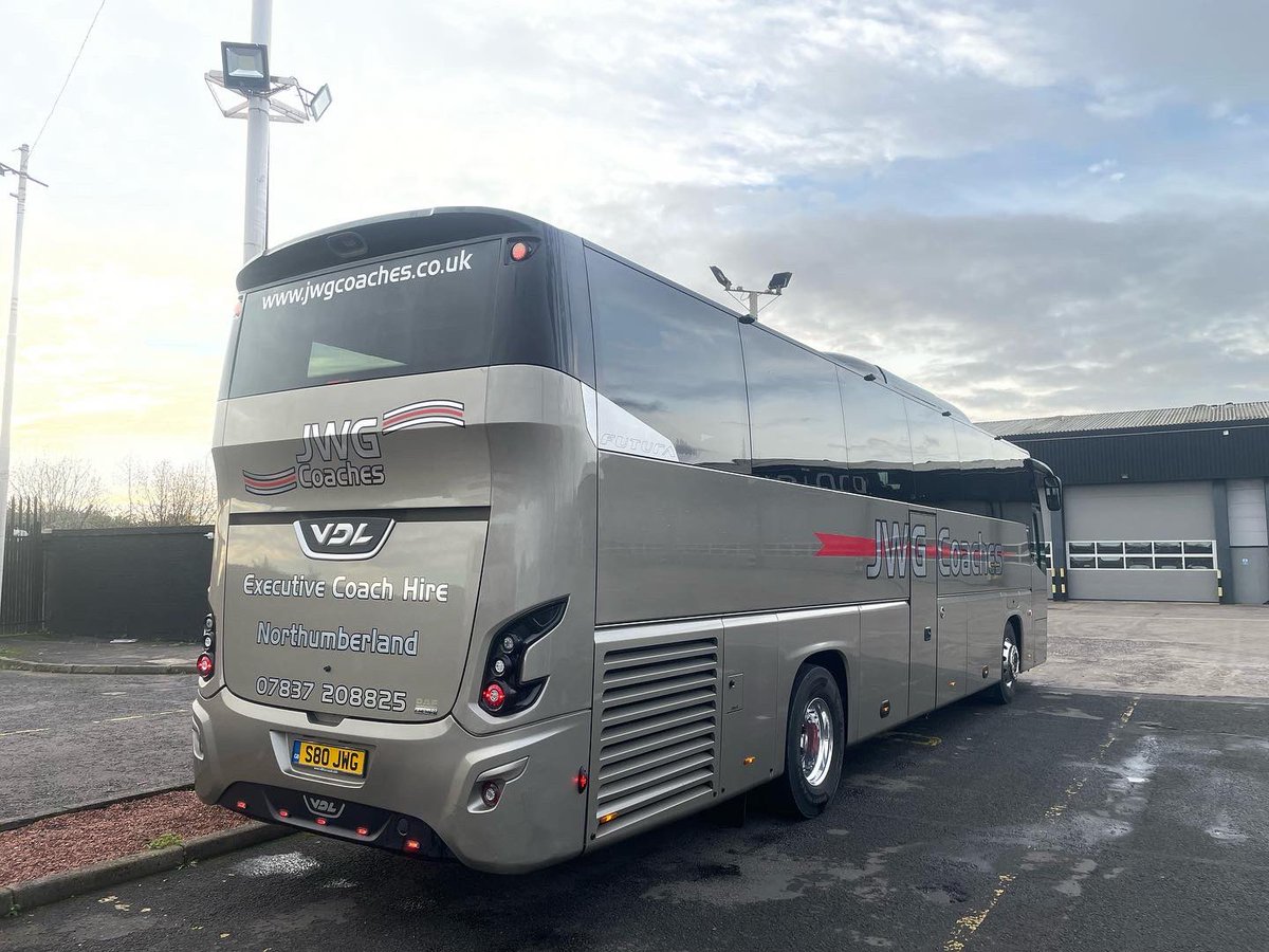 Back again at Doigs of Glasgow . Another over night stay . Group dropped off and Coach all cleaned for tomorrow.#coachire #Northumberland