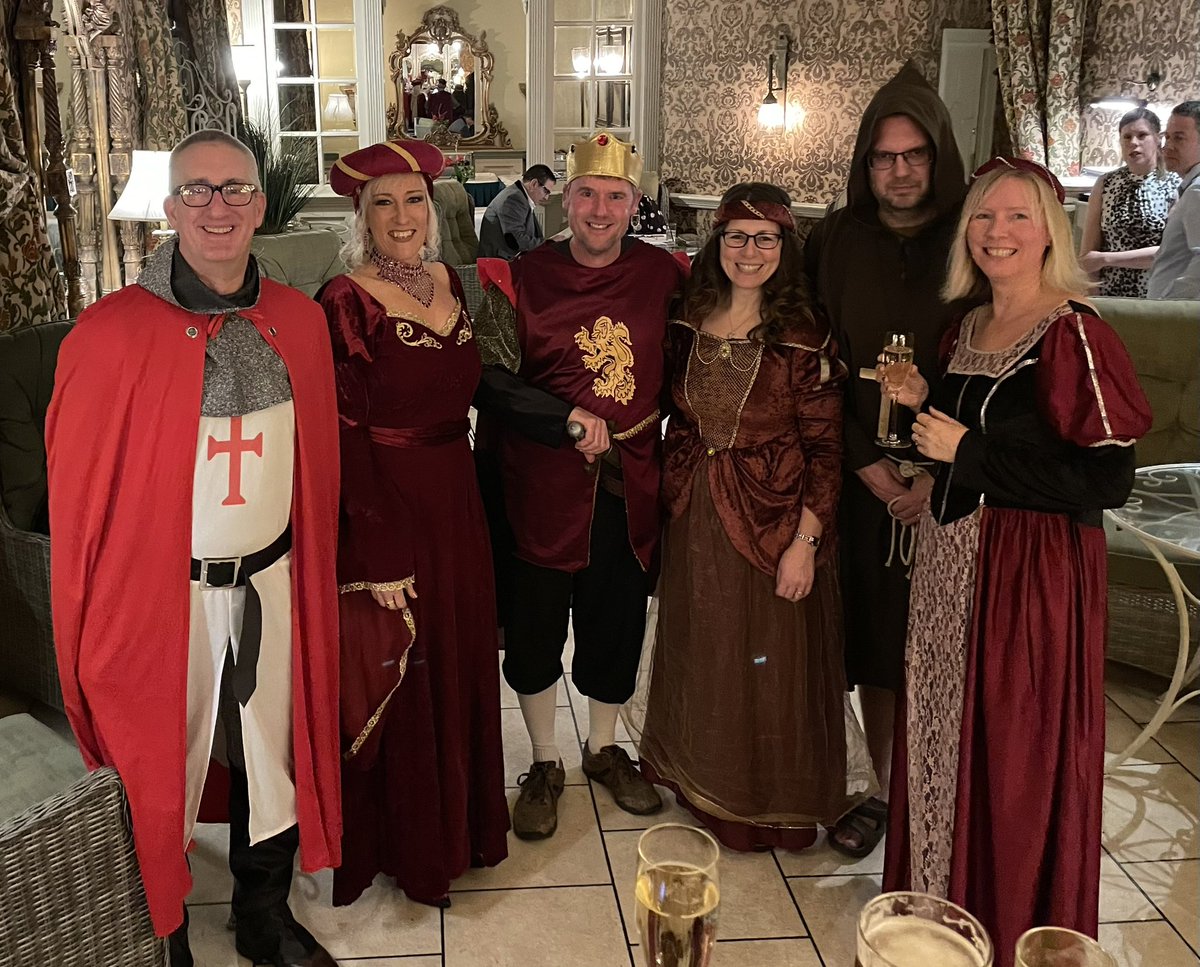 kimbendall's tweet photo. Had such a laugh at our work Christmas party last night at the Coombe Abbey Mediaeval Banquet. A thoroughly entertaining night out 🎅👍 https://t.co/Davno8W6lD