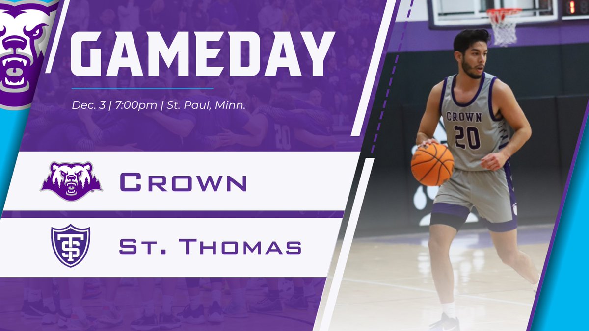 CrownCollegeMBB's tweet photo. Exhibition Game

🗓: 12/03/2022
🏀: @ St. Thomas
⏰: 7:00pm
📍: St. Paul, Minn.
📺 : https://t.co/VqF7OSARuY

#CrownHoops #WeAreCrown #GoPolars #Family 👑🐻‍❄️🏀 https://t.co/bvzzGS57KJ