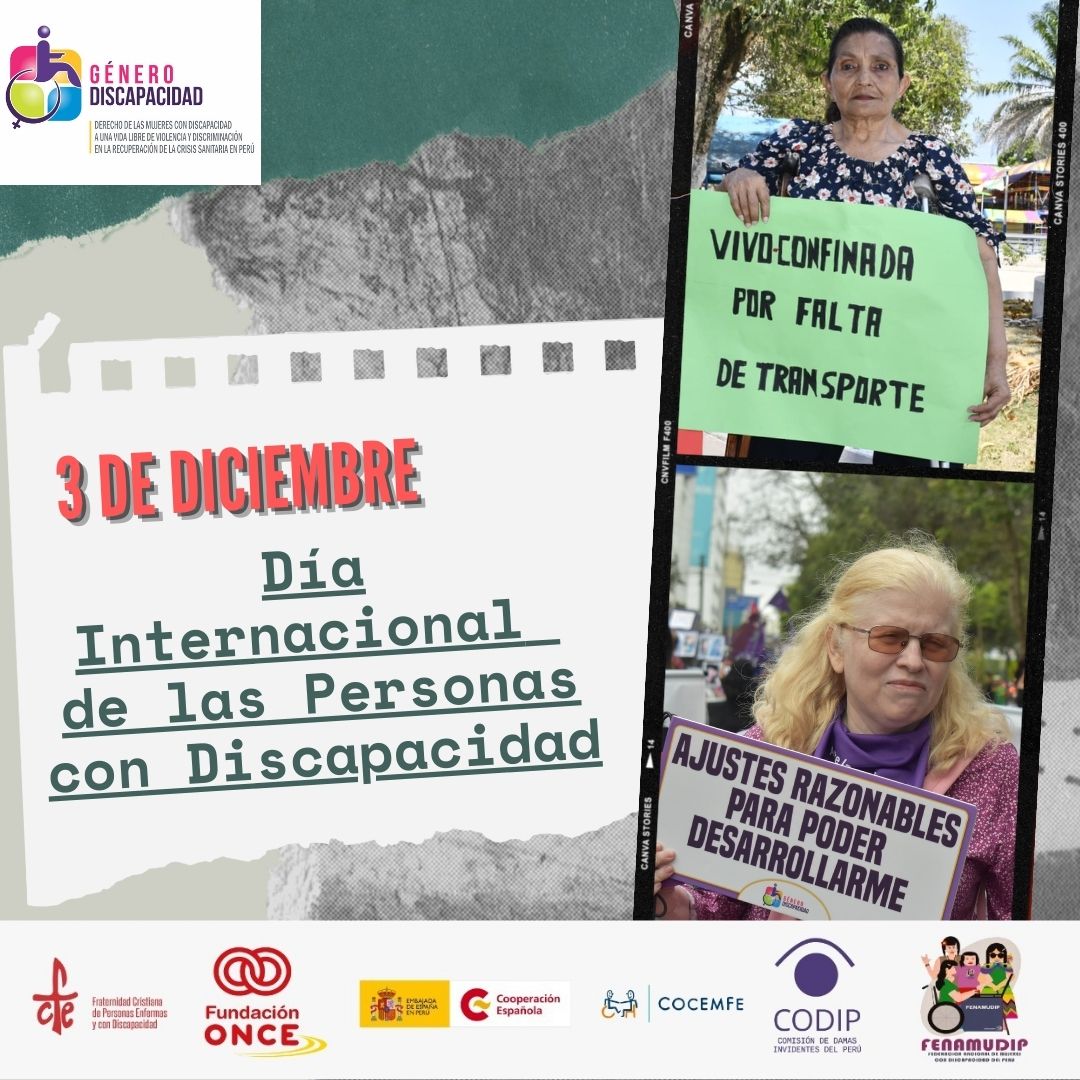 #DiscapacidadConDerechos 
👩‍🦼👨‍🦯En este día, hacemos un llamado a la sociedad y el estado por un país inclusivo, derribando barreras y generando más oportunidades para todos y toas en igualdad.