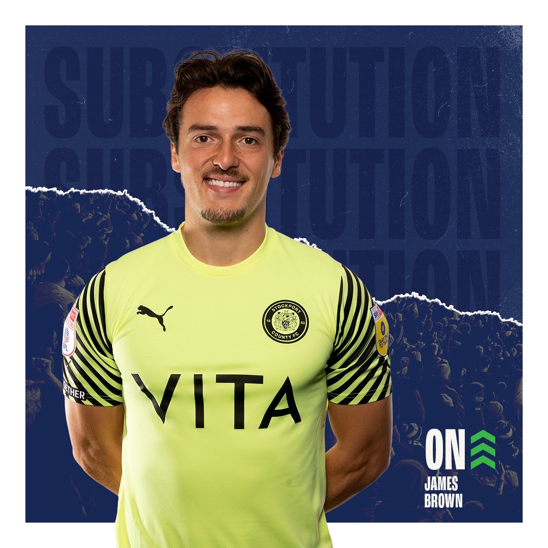 Stockport County on Twitter "COUNTY SUB (83') Final change for County, James Brown taking the