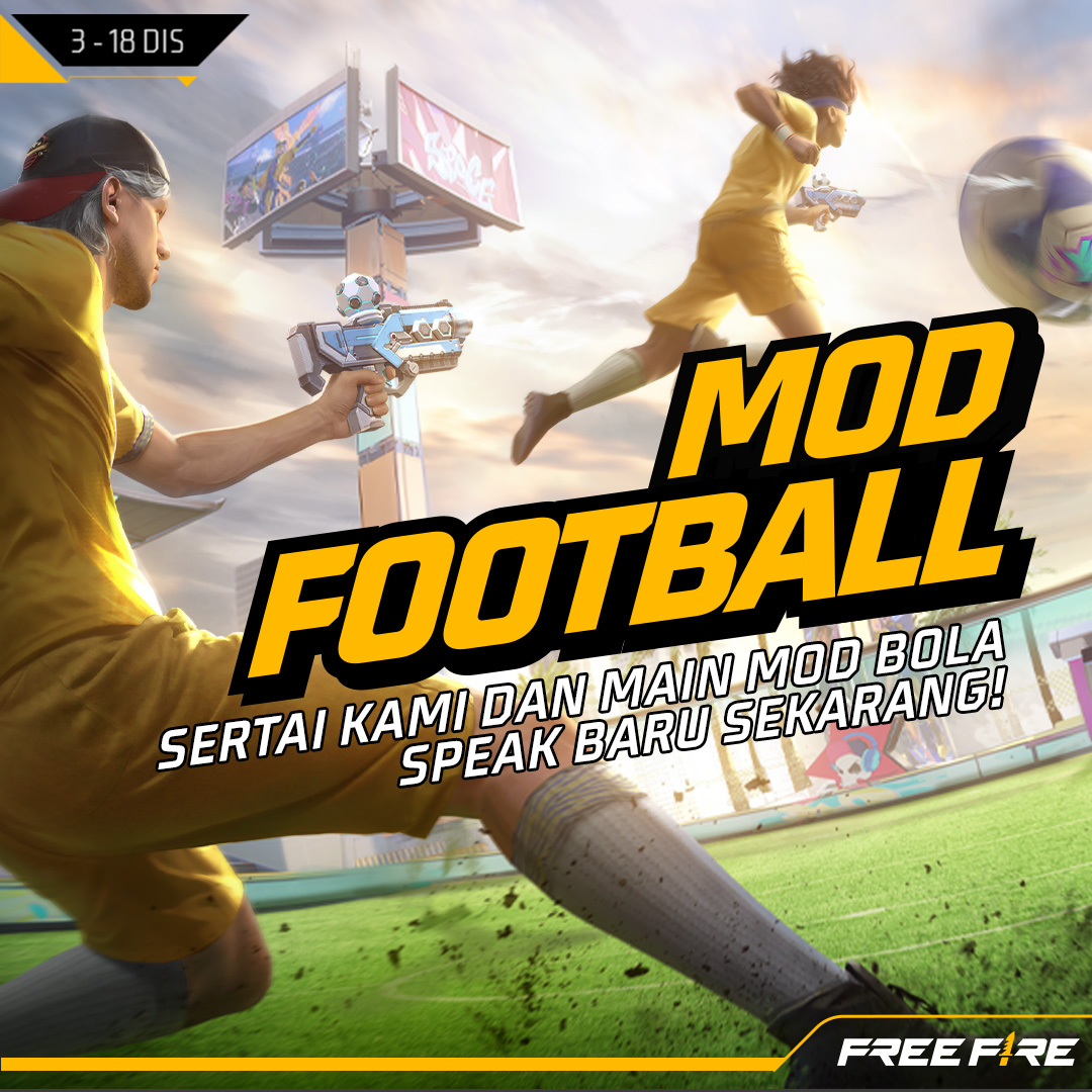 FFMYOfficial's tweet photo. Mod Football kini boleh didapati bagi meraikan musim bola sepak yang berlangsung sekarang!

Sertai kami hari ini dan muncul Juara dalam bola sepak! ⚽

#FreeFire #FootballFable https://t.co/qwYYTlUXgK