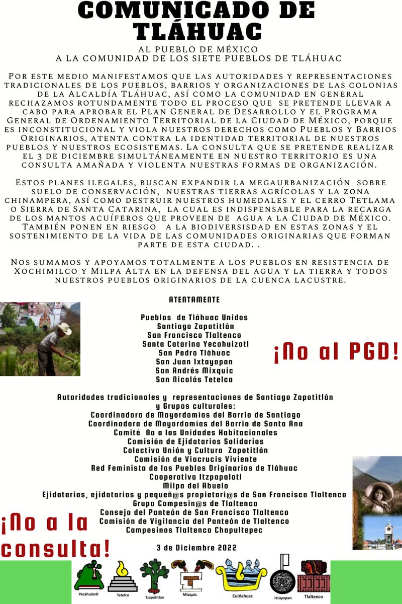 Tláhuac está listo para la defensa el día de hoy.

@PlaneandoLaCDMX <a href="/oscarmorenocorz/">Oscar Moreno Corzo</a>