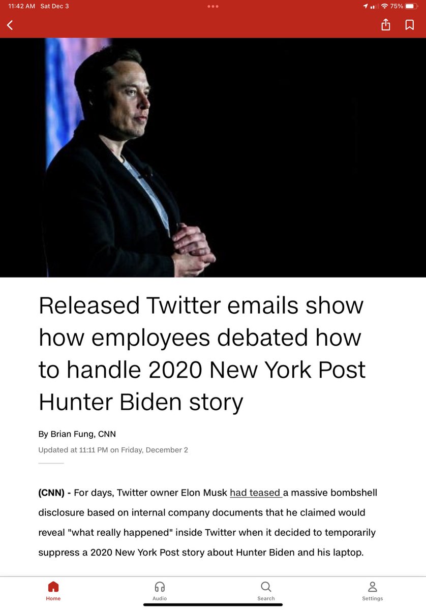 ehillenbrand1's tweet photo. @kellioloveslife @ClayTravis @elonmusk @Twitter @nytimes CNN has covered it. https://t.co/fcj1wVxRyb