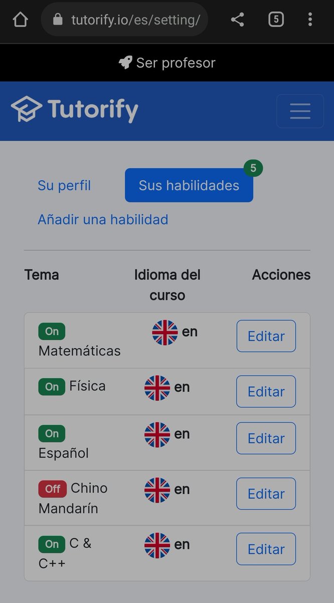TutorifyES's tweet image. ¡Conviértete en tutor (#ClasesParticulares) y gana 50€ la hora !
Todas las materias académicas están disponibles. (Inglés, Matemáticas, python, entrenador personal...) Link : tutorify.io/es/
