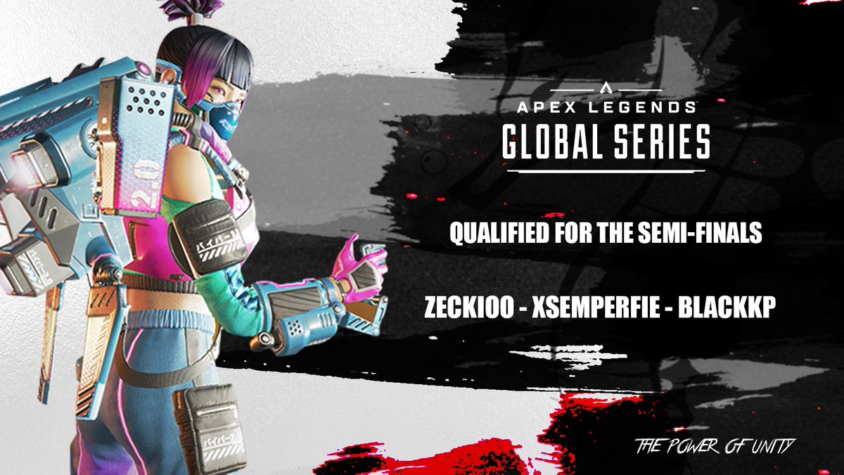SynapseCC's tweet photo. 💪Our team is qualified for the semi-finals. 

The team played well today but will do even better tomorrow. 

🕐See you tomorrow at 1pm for the rest of the game !

#Synapse #PowerOfUnity #ApexLegends #France https://t.co/9y4T9WYIBk