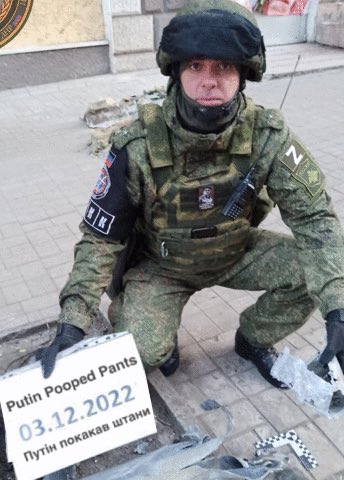ukrainewillwin7's tweet photo. #PutinPoopedHimself💩
#PutinPoopedHisPants💩
#PoopInPants💩
#PutinPoopyPants💩
#PutinIsPoop💩
#RussiaIsPoop💩
#OrcsRPoop💩
#RussiaIsATerroristState
#UkraineStrong🍉
#UkraineWillWin🇺🇦
#FullRussianOilEmbargo
#ArmUkraineNow
#FreeTheLeopards
@Bundeskanzler
@OscDomesticated https://t.co/0GhxvwVymM