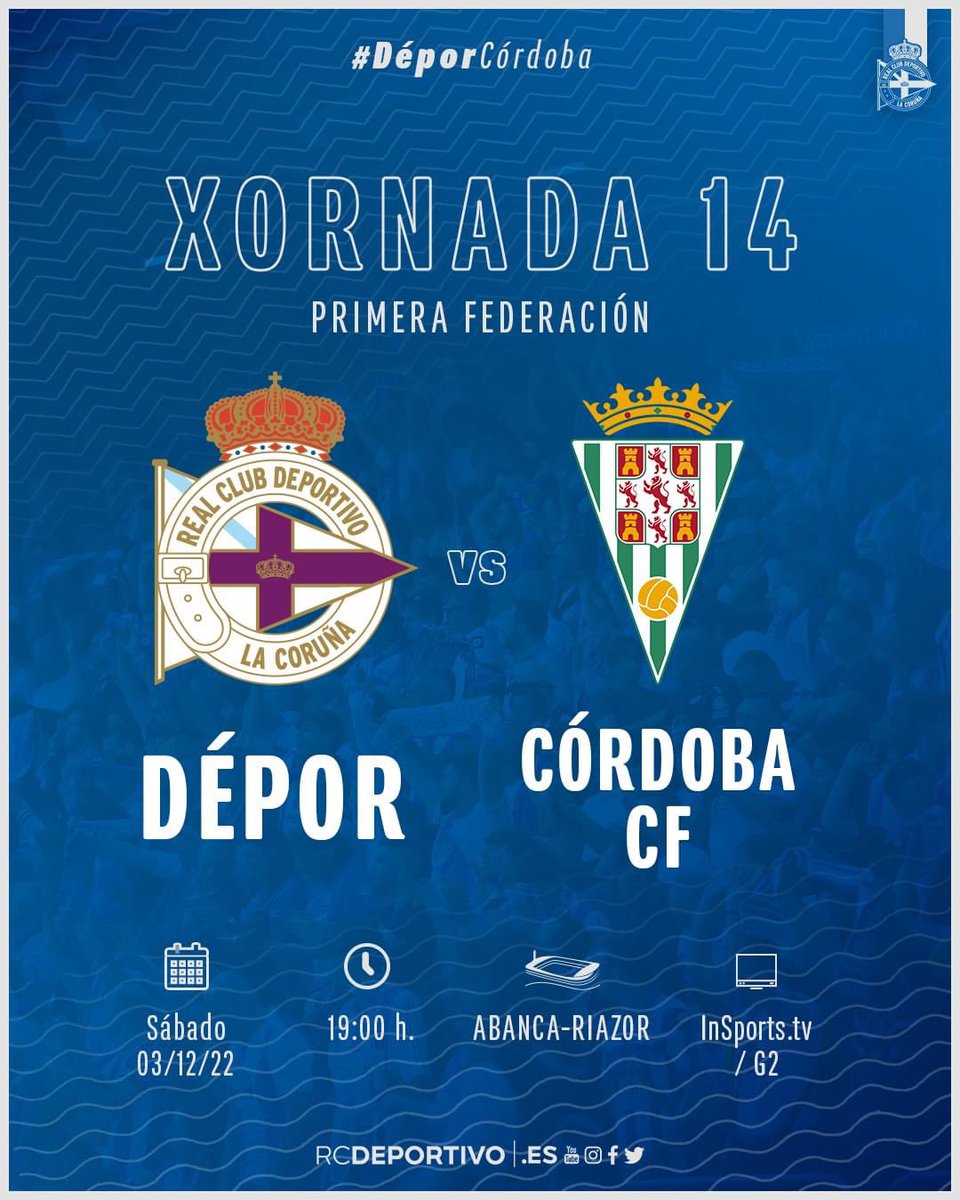 pd_ZuidHolland's tweet photo. Vandaag wedstrijddag!
Depor plays against the leader!!
💪🏻💪🏻💪🏻💪🏻💪🏻
Forza Depor!
💙🤍💙🤍💙
#forzadepor #aporeles #karallo #rcdeportivo #cordobacf https://t.co/bxzEBMPoSg