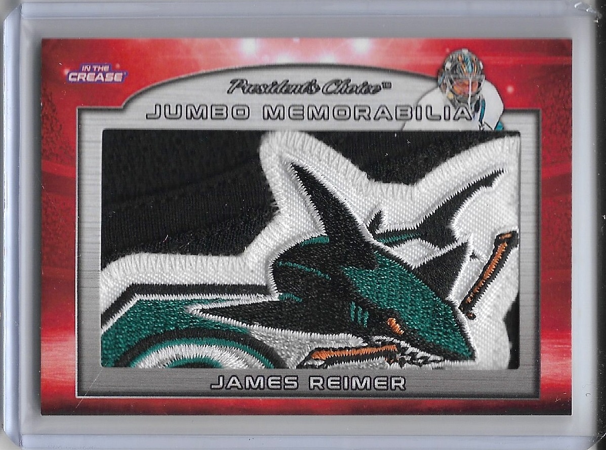 BackyardRink13's tweet photo. Absolutely stunning 1/1 hit from the new President's Choice In The Crease!!!  I doubt you'll find too many nicer patch cards than this one outside of The Cup Monumental Patches.
NFS/NFT - Pulled in a #BackyardRinkFB #groupbreak
#hockeycards #NHL #sickpatch #sjsharks https://t.co/eVc7scQqFH