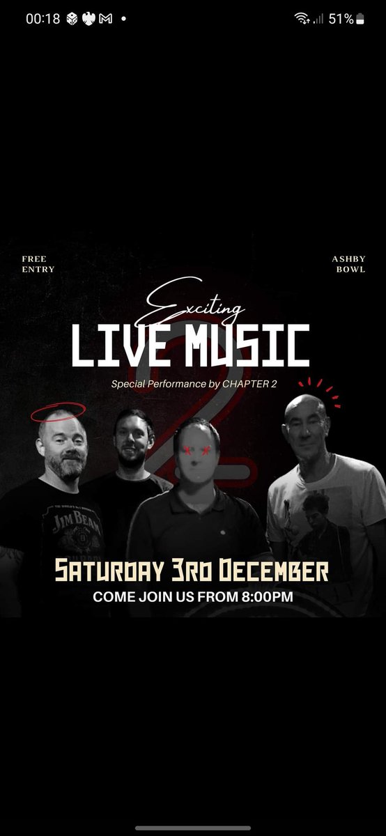 Chapter2uk's tweet photo. Tonight in Scunthorpe... Live at Ashby Bowl from 20:45
#scunthorpe #livemusic https://t.co/51jXfeYWav