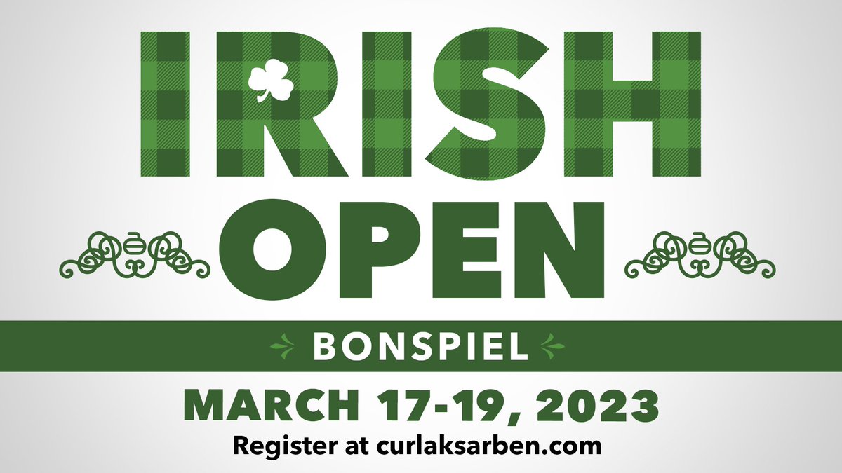 curlaksarben's tweet photo. 🚨 #Bonspiel Alert 🚨

Save the date for Aksarben Curling's IRISH OPEN BONSPIEL March 17-19 at @BaxterArena.

24-teams, 4-events, single open division, raffle + more!

Learn more: https://t.co/MX24nKnoWu https://t.co/iK8uObbYQz
