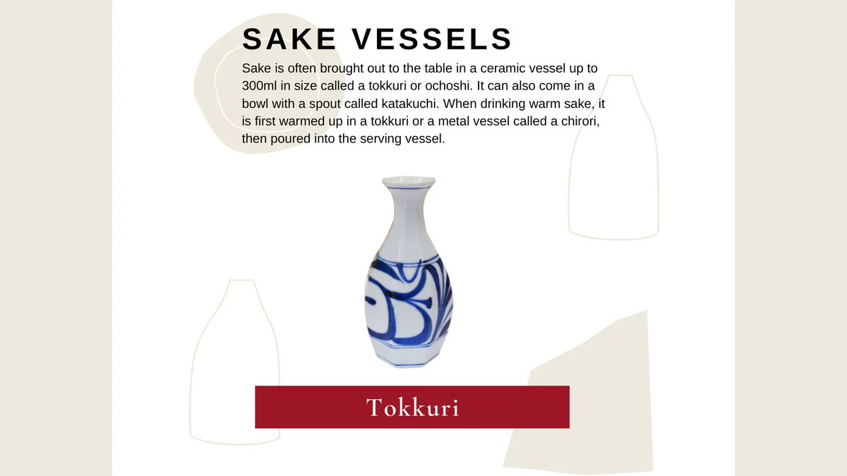 JSS_Sake_EN's tweet photo. Sake Cup Series! Tokkuri!
Sake can be served in a variety of vessels. One of the most common vessels is the tokkuri! The sake is often warmed up in a tokkuri and poured into a serving vessel when drinking warm sake.
↓
https://t.co/124sfbSpkm
#Sake
#Nihonshu
#SakeCups
#Tokkuri https://t.co/fqplz8VtOY