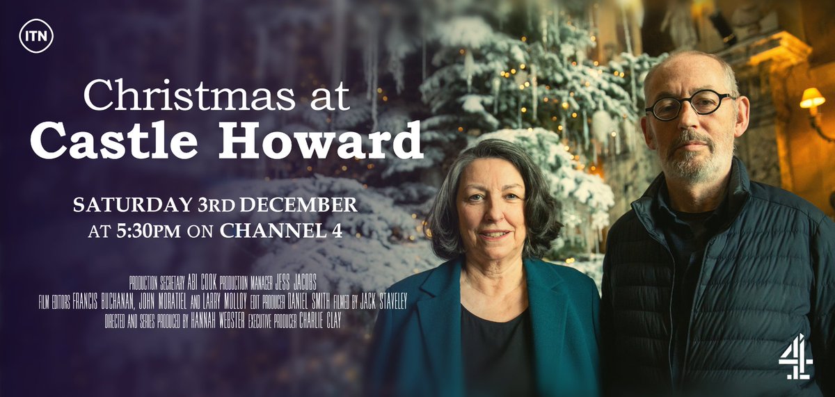 JBStaveley's tweet photo. Christmas at Castle Howard airs on @Channel4 at 5:30.

I had a brilliant time shooting this episode with SP Hannah Webster and the CH staff. 

Tickets still available if you're on the look-out for a festive family experience via the @CastleHowardEst website!

@4oD 
#CastleHoward https://t.co/DLgpKwa0uY