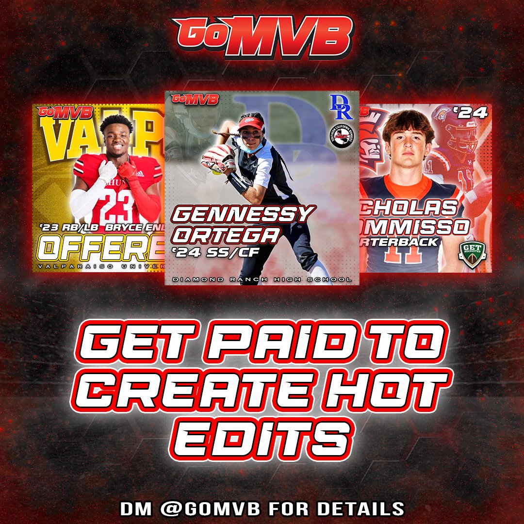 GoMVB's tweet photo. Love sports? Know how to create edits?
Get paid to create hot edits! DM us @GoMVB for details!
#venmo #cashapp #paypal #sportsedits #highschoolsports #gomvb #hotedits https://t.co/B9KyN4zSb9
