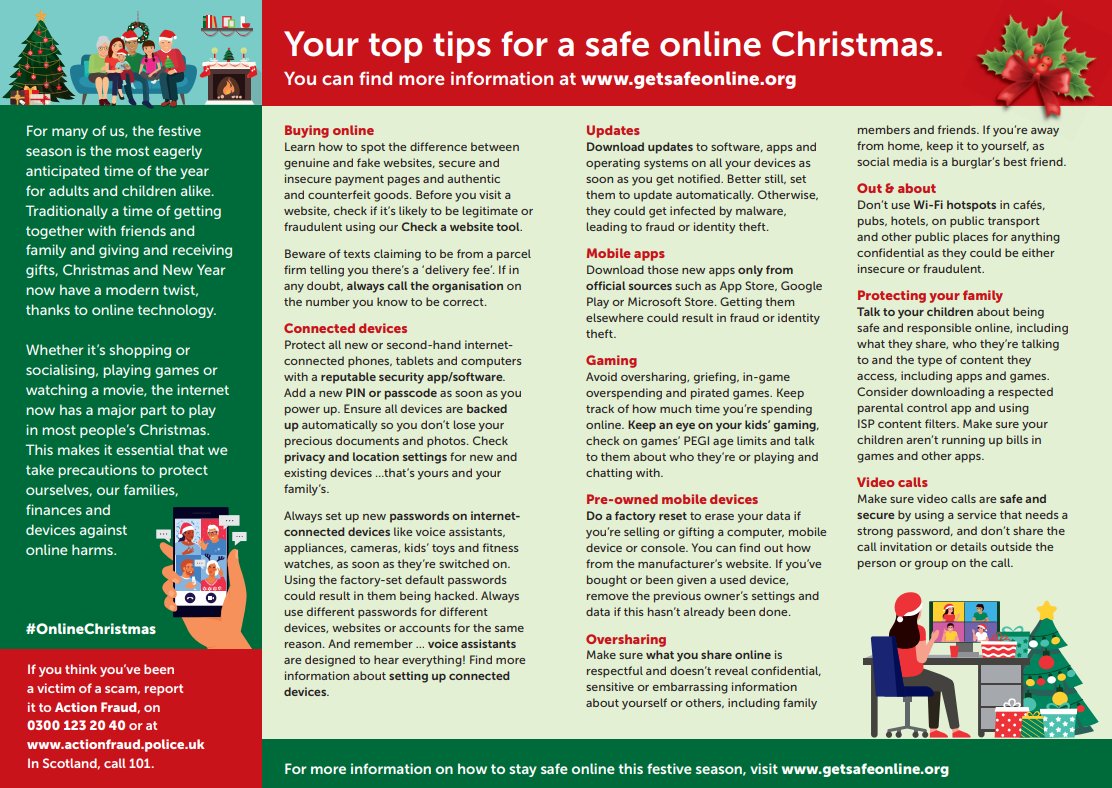 Some people share their entire Christmas on social media:

“This is what we are doing.”
“This is where we are.”
“These are our children”.

Is this you?  
Think before you post.

getsafeonline.org/onlinechristmas

#OnlineChristmas