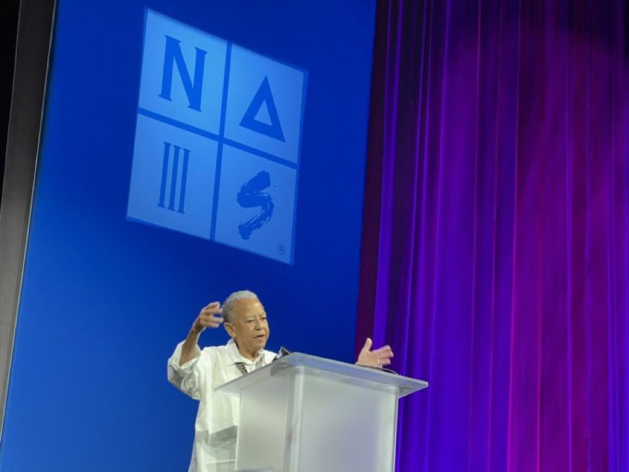 Nikki Giovanni— unapologetically Black, brilliant, humorous, talented and inspiring human being #NAISPoCC