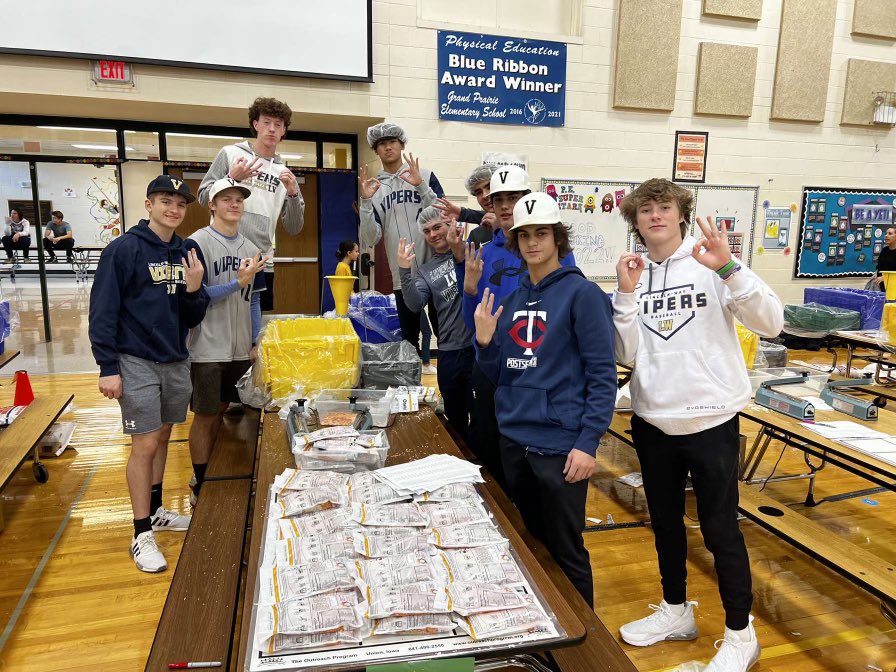Lincoln Way Recruits (@lwvipers2024) on Twitter photo Vipers volunteering to pack meals to support - Kids Around the World. In typical competitive nature, the boys broke the box record with 30. #Serve <a href="/lwvipers/">LW Vipers Baseball and Softball Academy</a> <a href="/noahdavid04/">Noah David</a> <a href="/RickyHa53719659/">Ricky Hansen</a> <a href="/Mickeykelly_7/">Michael Kelly</a> <a href="/JimmyHawk2024/">Jimmy Hawksworth</a> <a href="/BralenMitcham/">Bralen Mitcham</a> <a href="/RyanMolitor82/">Ryan Molitor</a> <a href="/kyle25crabtree/">Kyle Crabtree</a> <a href="/MichaelSimenta7/">Michael Simental</a> Vipers volunteering to pack meals to support - Kids Around the World. In typical competitive nature, the boys broke the box record with 30. #Serve <a href="/lwvipers/">LW Vipers Baseball and Softball Academy</a> <a href="/noahdavid04/">Noah David</a> <a href="/RickyHa53719659/">Ricky Hansen</a> <a href="/Mickeykelly_7/">Michael Kelly</a> <a href="/JimmyHawk2024/">Jimmy Hawksworth</a> <a href="/BralenMitcham/">Bralen Mitcham</a> <a href="/RyanMolitor82/">Ryan Molitor</a> <a href="/kyle25crabtree/">Kyle Crabtree</a> <a href="/MichaelSimenta7/">Michael Simental</a>