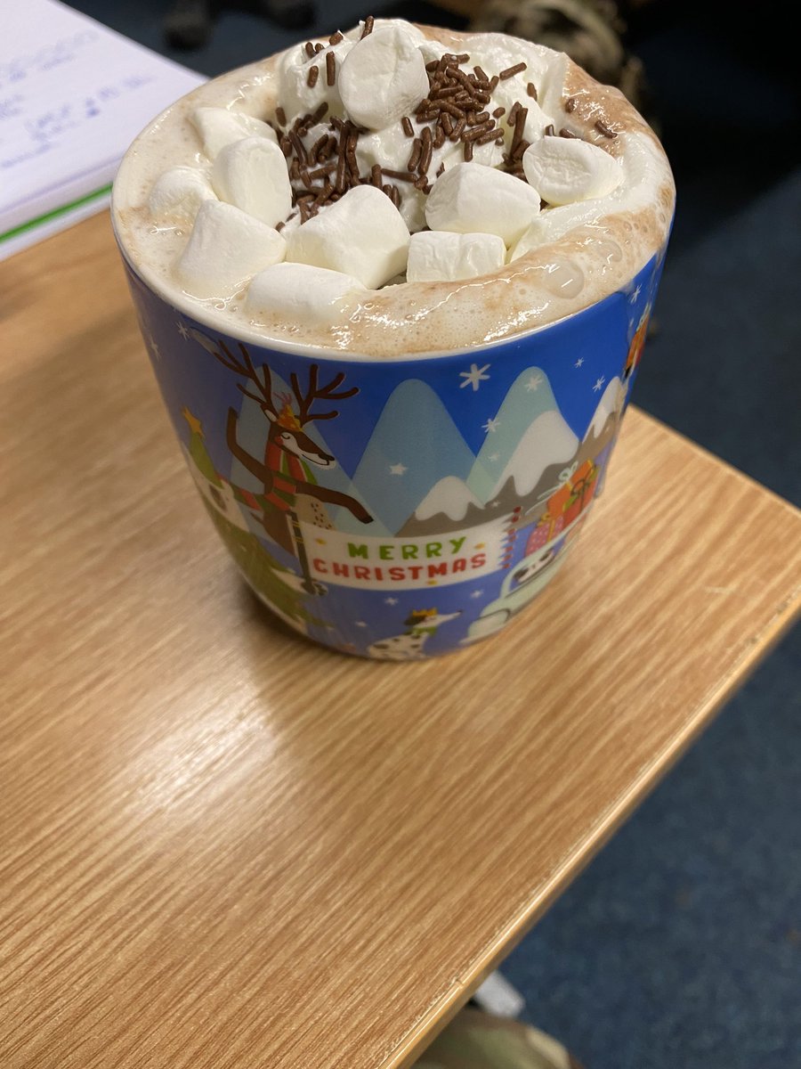 When one of your staff goes above to look after the welfare of the CFAVs, hot chocolates all round