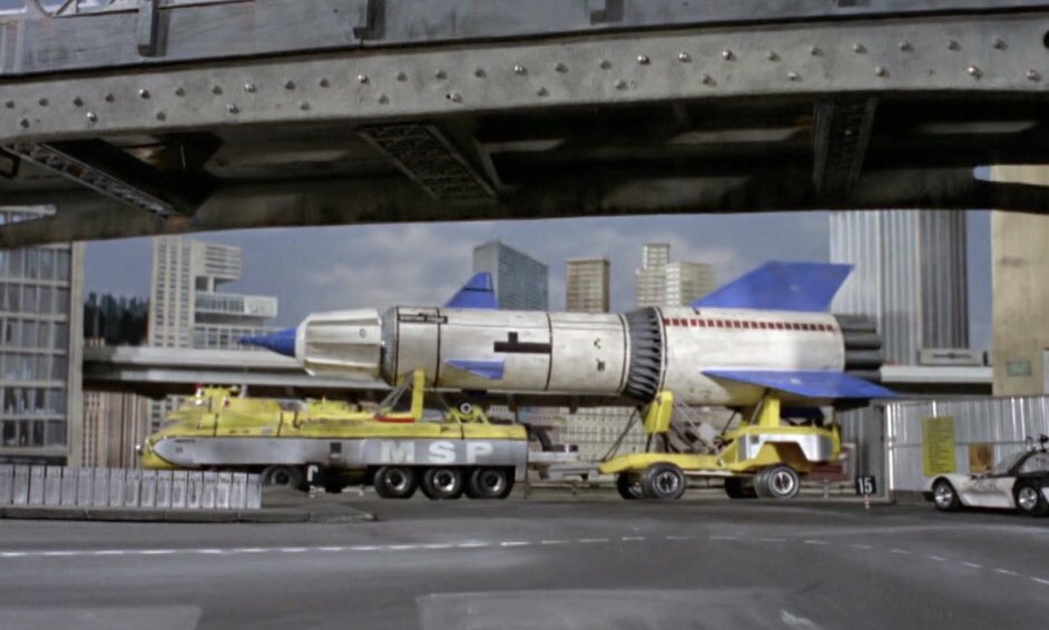 philzink's tweet photo. THUNDERBIRDS
The MSP, MARTIAN SPACE PROBE & TRANSPORTER in “DAY OF DISASTER “ about to find out the Allington suspension bridge isn’t very good at all.
#thunderbirds #gerryandeson #MSP #MARTIANSPACEPROBE #dayofdisaster https://t.co/iIvP3zSBbd