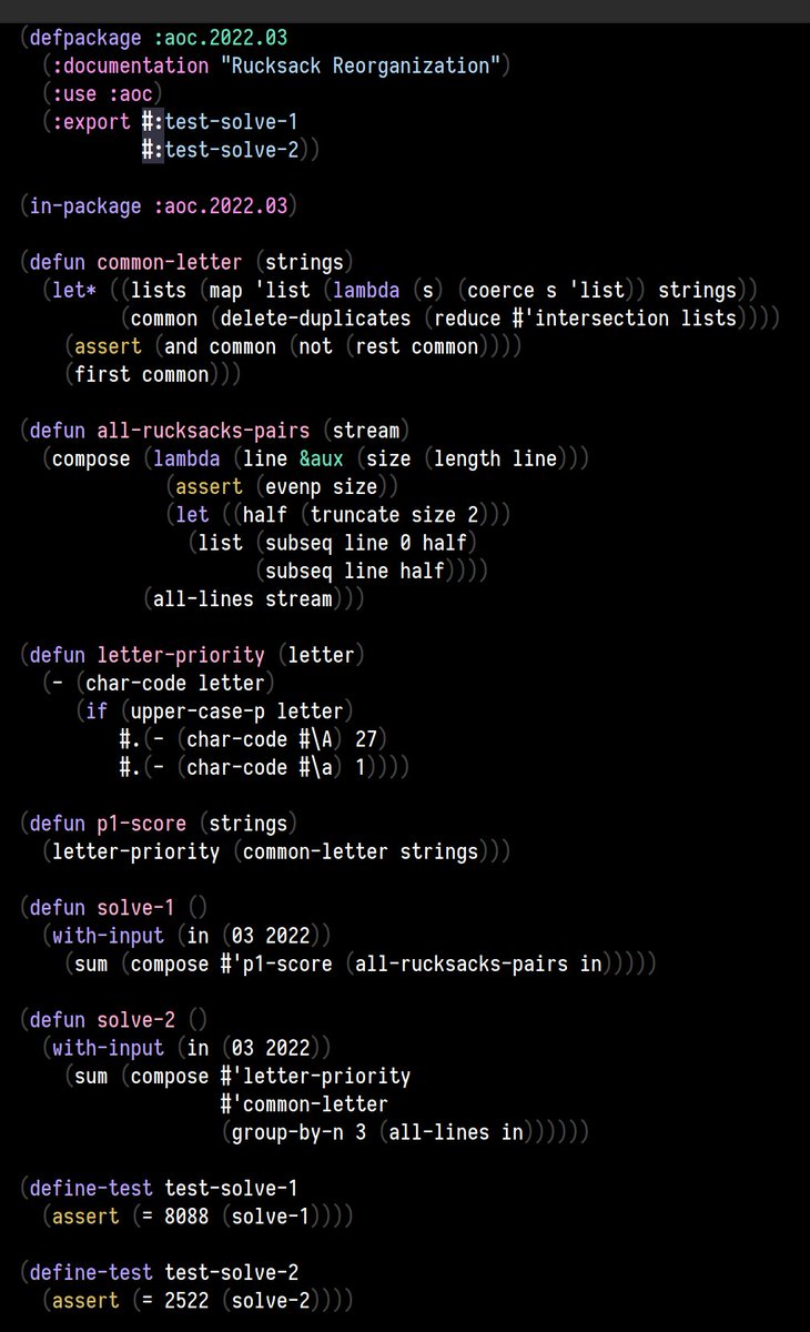 chrsnjk's tweet image. Quite happy with how this one turned out

#AdventOfCode #CommonLisp