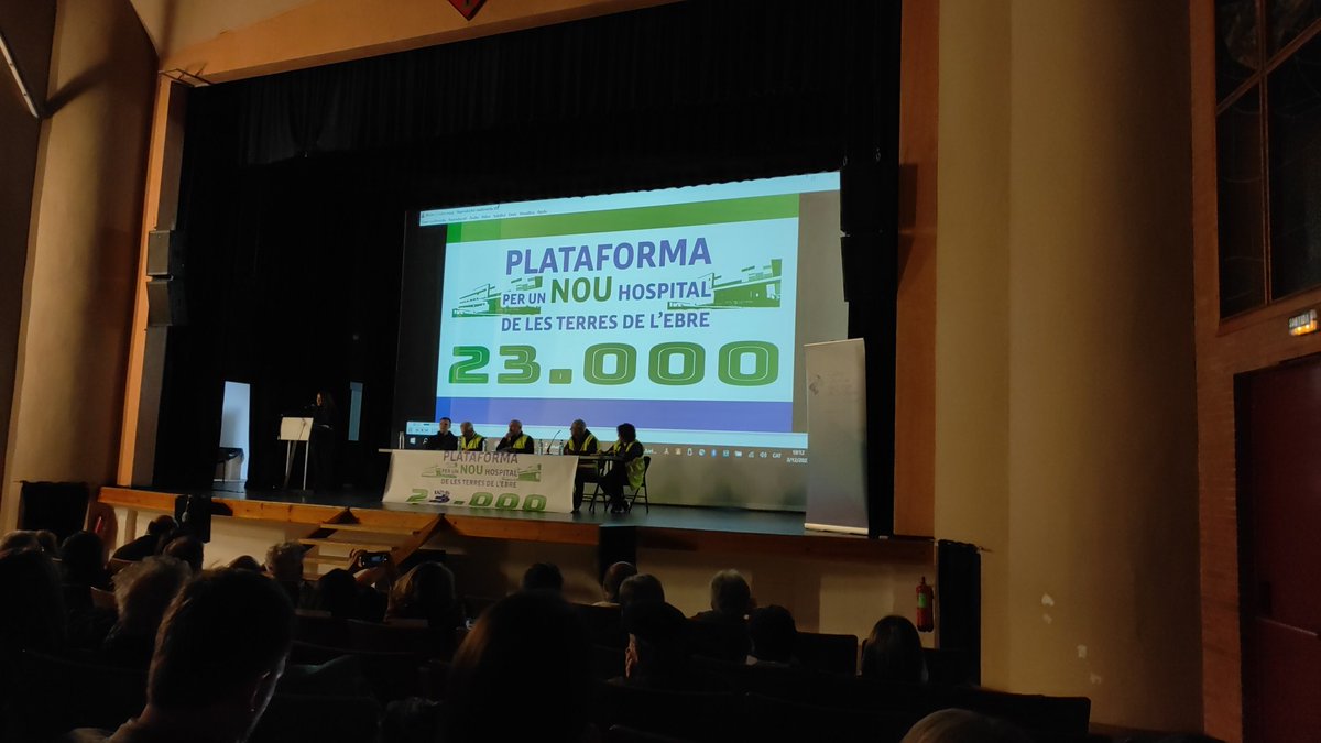 Avui <a href="/ccoo/">Comisiones Obreras</a> donant suport a una assemblea a Tortosa per reivindicar un nou hospital regional de les TTEE <a href="/nouhospitalte/">@NOUhospitalTE</a> <a href="/CCOOTarragona/">CCOO Tarragona #ElPoderDeCanviarhoTot</a> <a href="/CCOOsanitat/">CCOOsanitat</a> <a href="/ccoocatalunya/">CCOO de Catalunya</a>