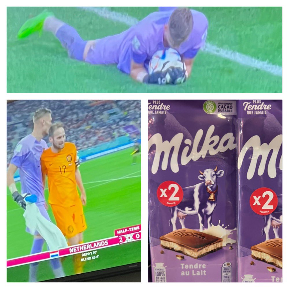 Qiqa's tweet photo. Ineens zin in chocola #WorldCup #noppert #Milka #WK2022 #NED https://t.co/7366hYVefd