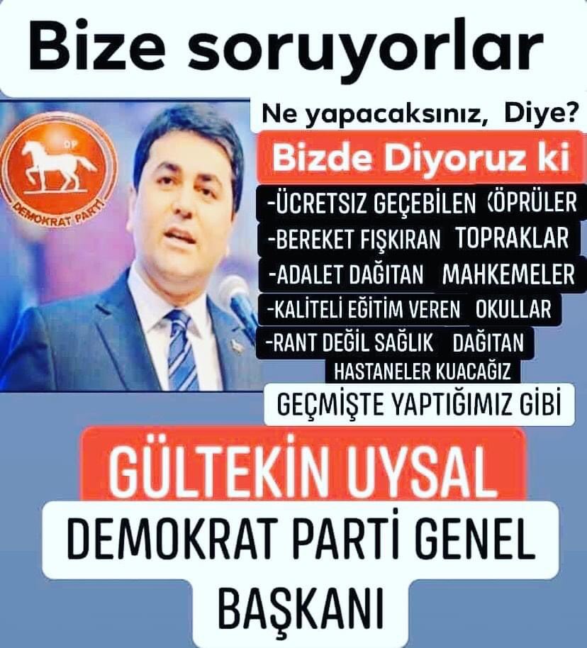 necmettindnmez1's tweet photo. (1.5)#MİLYON (EYT)Li #Emekli #Olacak;
(1,0)Milyon #GENCİMİZE Özel Sektörde,(500 Bin)#GENCİMİZE #Devlette #Kadro #İŞ #demek;
GENÇLER #AzKaldı Oylarınızı #MİLLET İTTİFAKI içinde #DEMOKRAT #PARTİ ‘ye Genç,Liderimiz #GÜLTEKİN #UYSAL ‘a Bekliyoruz,
@cenginyurt52 @NeslihanCev https://t.co/n0T4nPJJuT