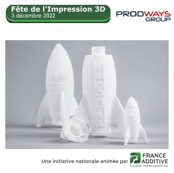 🚀 Like the rocket we propose for the 3D printing party of France Additive, we accelerate sthe innovation of our customers to support them in their digital transformation!

#feteimpression3D #fabricationadditive #additivemanufacturing #3Dprinting #impression3d