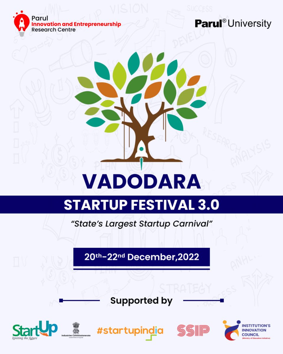 edc_pu's tweet photo. #Announcement 📢📢

Get ready for the 3rd Edition of *"Vadodara Startup Festival (VSF 3.0)" - State's largest Startup Carnival*.

Stay tuned for the announcement of events underVSF 3.0! We'll pave the pathway for your passion.
Visit: https://t.co/PoxzomSdga

#VSF
#ParulUniversity https://t.co/EmlBGfTxYk