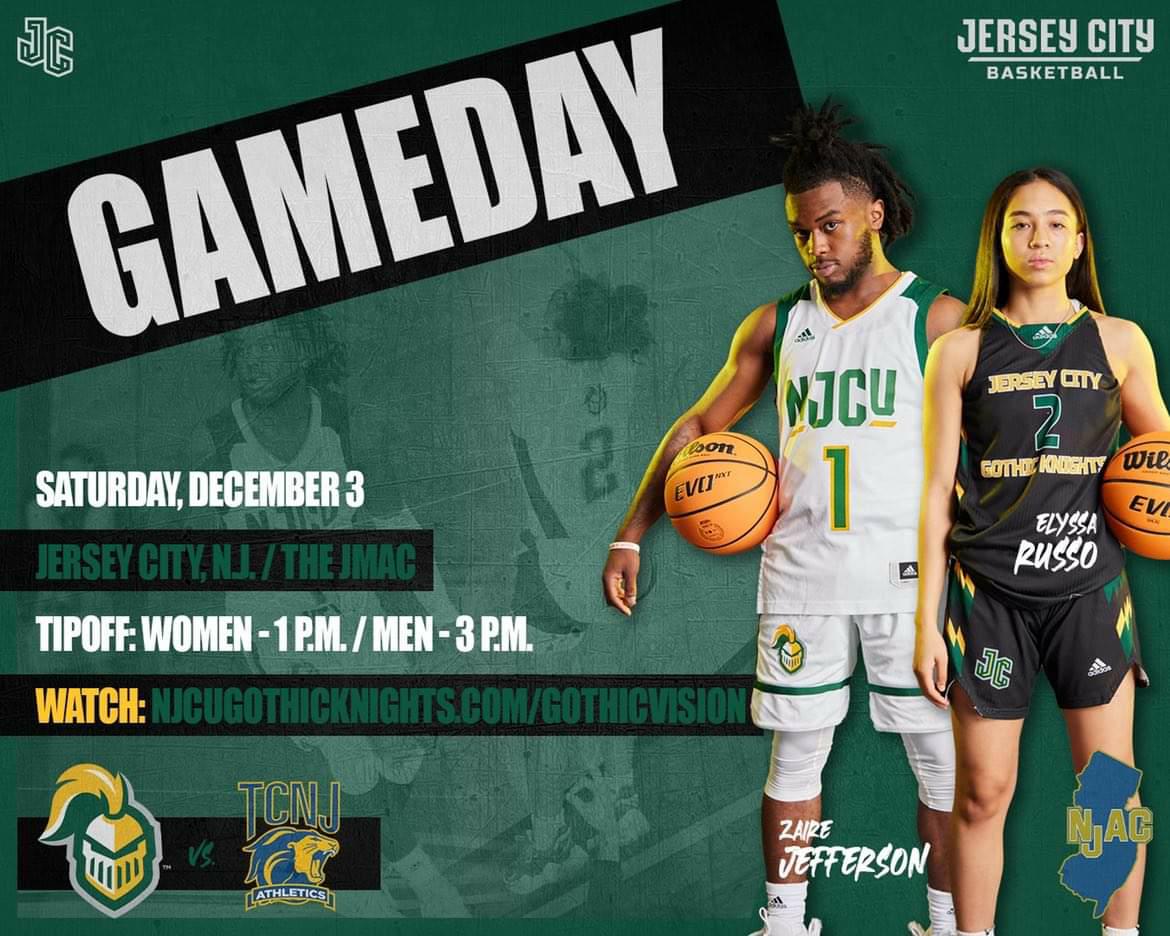 NJCUMBB (@njcumbb) on Twitter photo GAMEDAY! The NJCU Gothic Knights play vs the College of New Jersey Lions at home at 1pm! Our guy Zaire Jefferson @liveboyza is ready! The ladies <a href="/njcuwbb/">NJCU Women’s Basketball</a> open the doubleheader at 1pm! #njcu #njcumensbasketball #jerseycitysteam #knightup #rollknights #backtobusiness #packthejmac GAMEDAY! The NJCU Gothic Knights play vs the College of New Jersey Lions at home at 1pm! Our guy Zaire Jefferson @liveboyza is ready! The ladies <a href="/njcuwbb/">NJCU Women’s Basketball</a> open the doubleheader at 1pm! #njcu #njcumensbasketball #jerseycitysteam #knightup #rollknights #backtobusiness #packthejmac