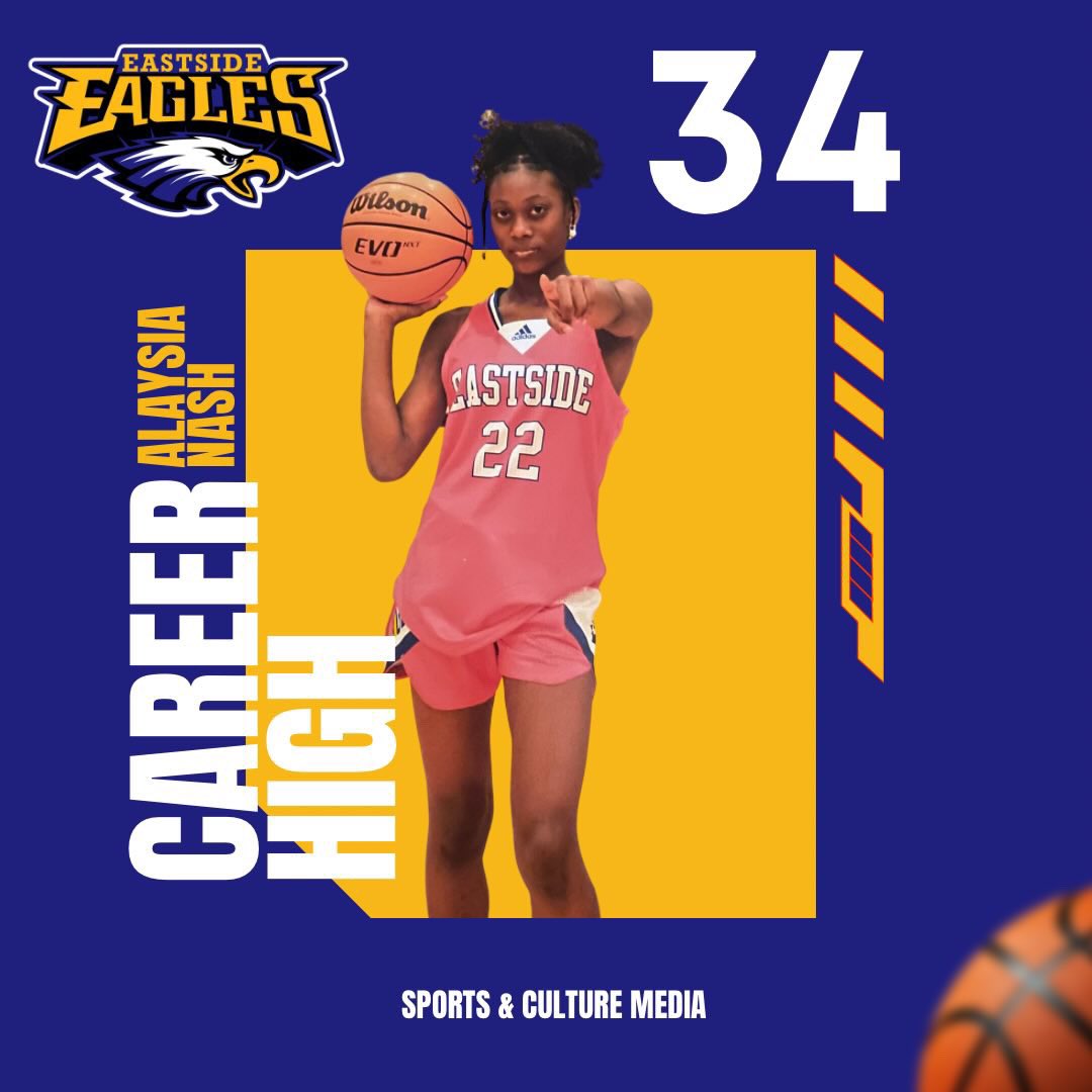 🚨CAREER HIGH🚨

Senior Alaysia Nash (G) with 34pts 🔥

Leading the Eagles to 5-0! 

#Family 🦅💙