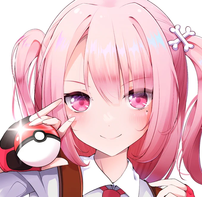 かわいく描けたお顔と背景無しver. 