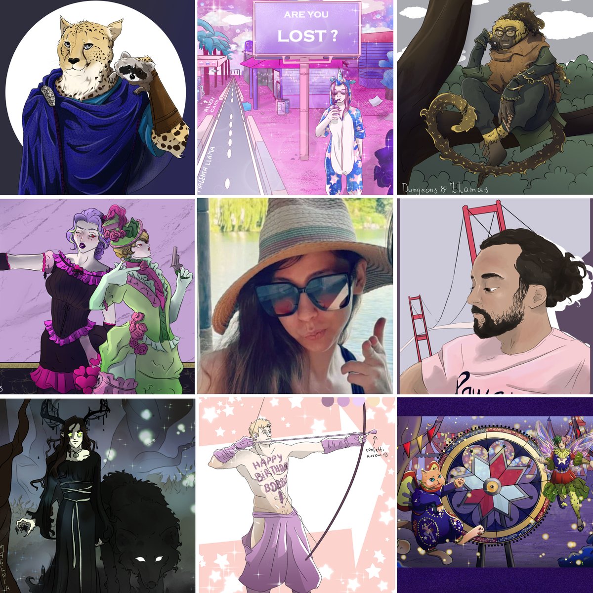 dungeons_llamas's tweet photo. Taking part in #artvsartist this year! 

#dnd #citypop #fantasy #dislytefanart #alexadislyte #abigaildislyte #marvelfanart #clintbarton #hawkeye #thewildbeyondthewitchlight #witchlight #oc  #artvsartist2022 https://t.co/Nes6BOrvi0