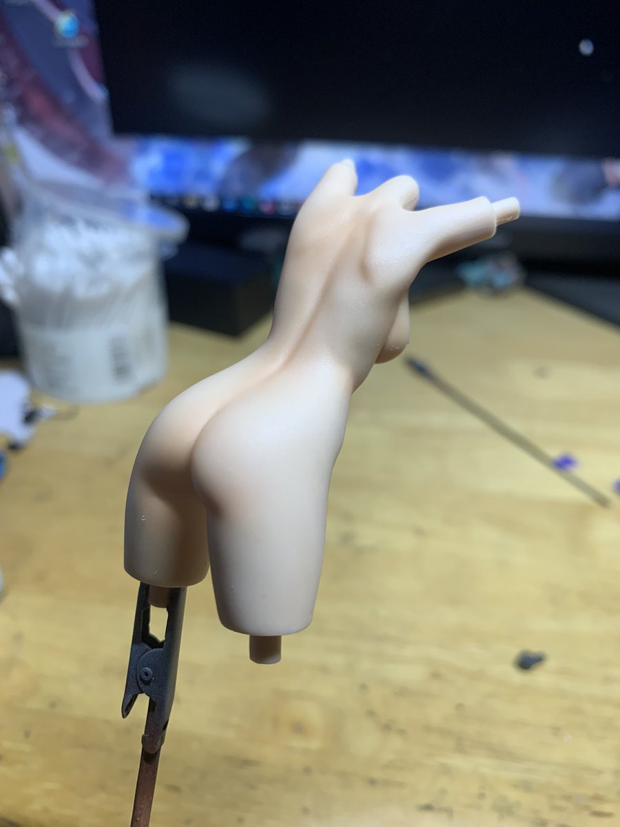 Noa_Kagami's tweet photo. @kitfox3d  さんの汎用素体に
@R66_AEL さんのにうりんデカールに
使用してラスキウスで塗装ッス
某所用でつくってるんだけど
ドスケベすぎて
変な笑いがとまらない＼(^o^)／ https://t.co/dn2sSe1Ece