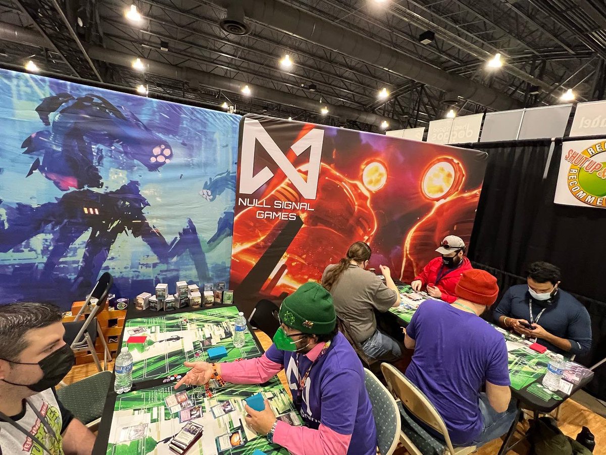 evaction's tweet photo. We set up programs &amp; execute hacks in @nullsignalgames NetRunner. We talked about the latest expansion Midnight Sun &amp; the community feed back at @officialpax_ #PaxUnplugged2022. If you got the l33t skills, play to win the East Coast title #nullsignalgames #netrunner #paxunplugged https://t.co/4oVAXQo2qP