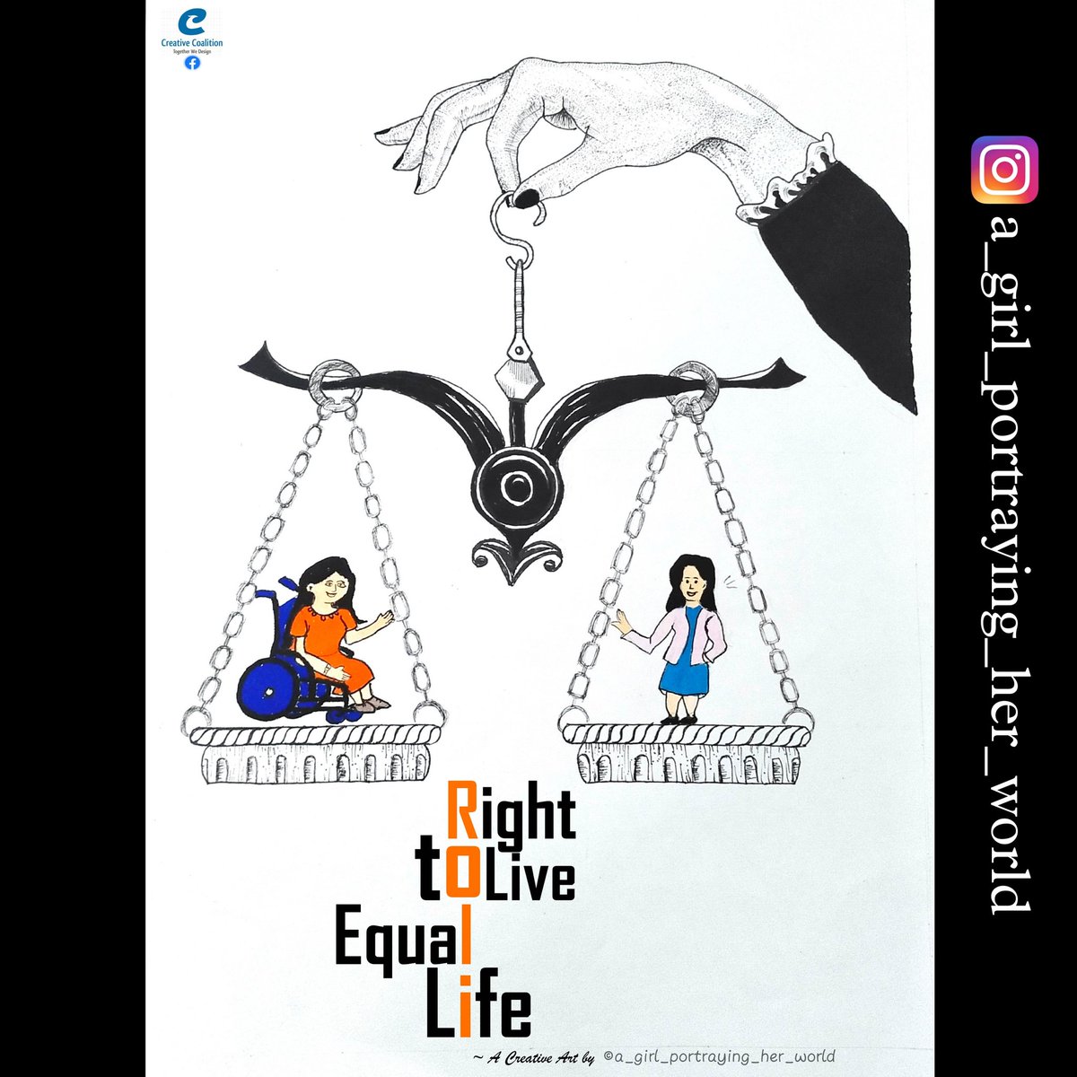 #myartwork on♿ #InternationalDisabilityDay 
"Right to live equal life" 🤗Let's join hands to build a more inclusive world- spread the word &amp; commit to action. #battleagainstSMA
#DisabilityInclusion #everylifematters
#disabilityawareness <a href="/PMOIndia/">PMO India</a> <a href="/myogiadityanath/">Yogi Adityanath</a> <a href="/narendramodi/">Narendra Modi</a>