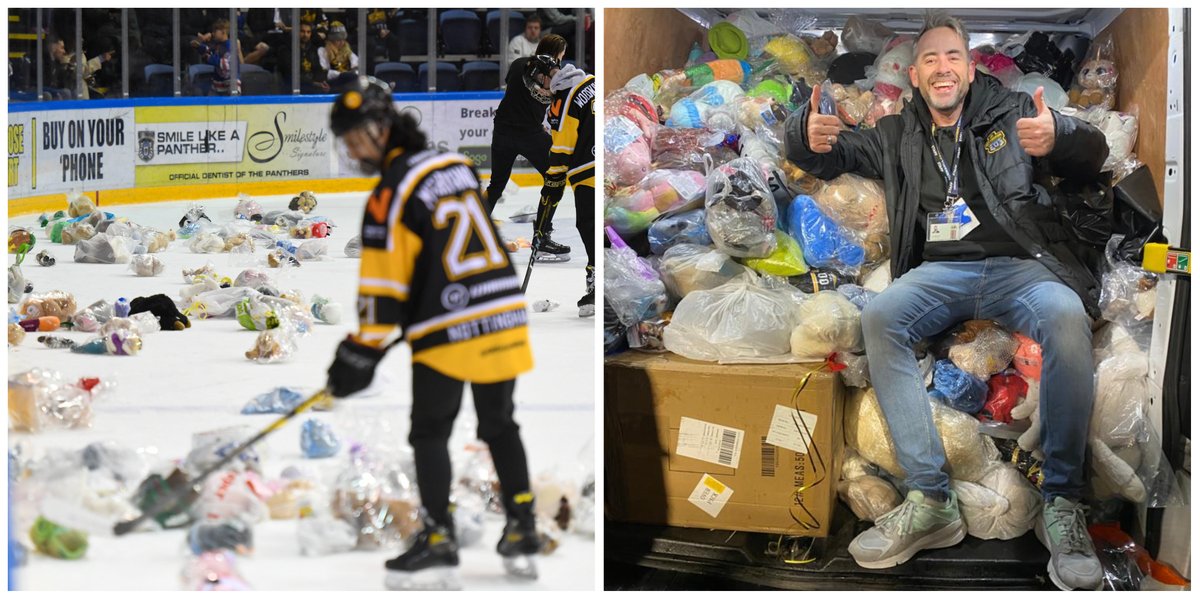 🙏 THANK YOU 🙏

🧸 The Nottingham Panthers would like to thank our amazing supporters for their donations in last night's Teddy Bear Toss 🧸

Read more 👉 panthers.co.uk/home/thank-you…