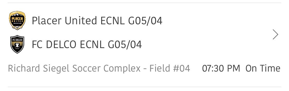 Schedule change 🚨🚨 we are now playing @ 7:30 on field 4 <a href="/FCDELCO2/">FC DELCO</a> <a href="/ECNLgirls/">ECNL Girls</a> <a href="/TassOwned/">Zac Tassone</a>