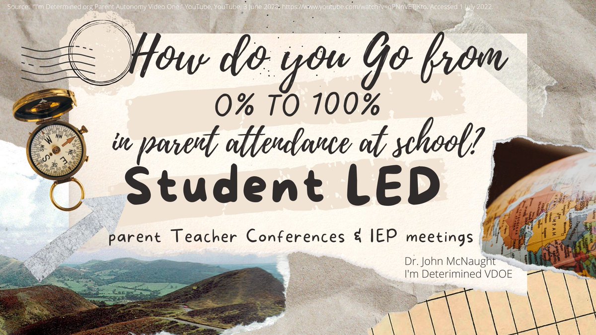 How do you Go from 0% to 100% in #Parent attendance at #school?  #StudentLed #IEP mtgs & #ParentTeacher conferences ~ Dr. @JohnMcNaught1 🎯
This practice covers a lot in @PaulaKohler #TransitionTaxonomy 2.0   @ppsdtransition @NisdPac @NationalPTA @FamilyVoices @FRCDPTI @DCDT_CEC