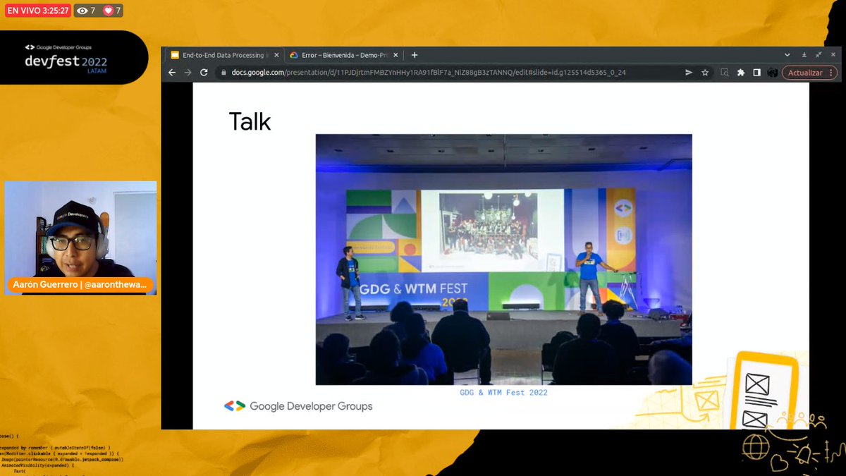 GdscLatam's tweet image. End-to-End Data Processing en Google Cloud Platform

Aaron Guerrero en estos momentos en el track Cloud del DevFest Latam 

👉 bit.ly/devtrackweb

#GDSC #GDG #DevFestLatam