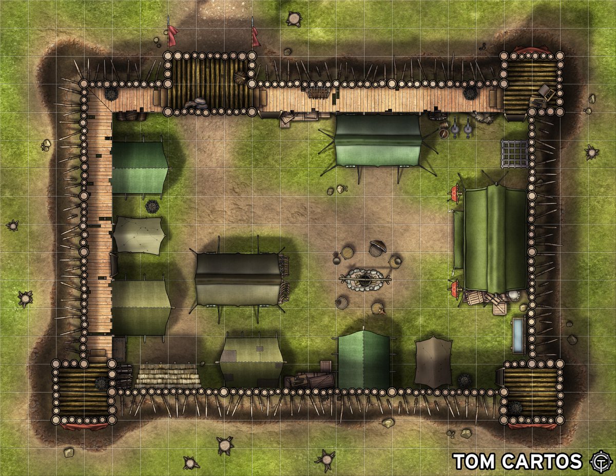 CartosTom's tweet photo. As the war rages on and territory is claimed, outposts and supply chains need to be set up and protected. Although miles from the front line, constant vigilance is required. The enemy moves quietly in the night and when they hit, it's hard and fast. https://t.co/QwI2k60gkh