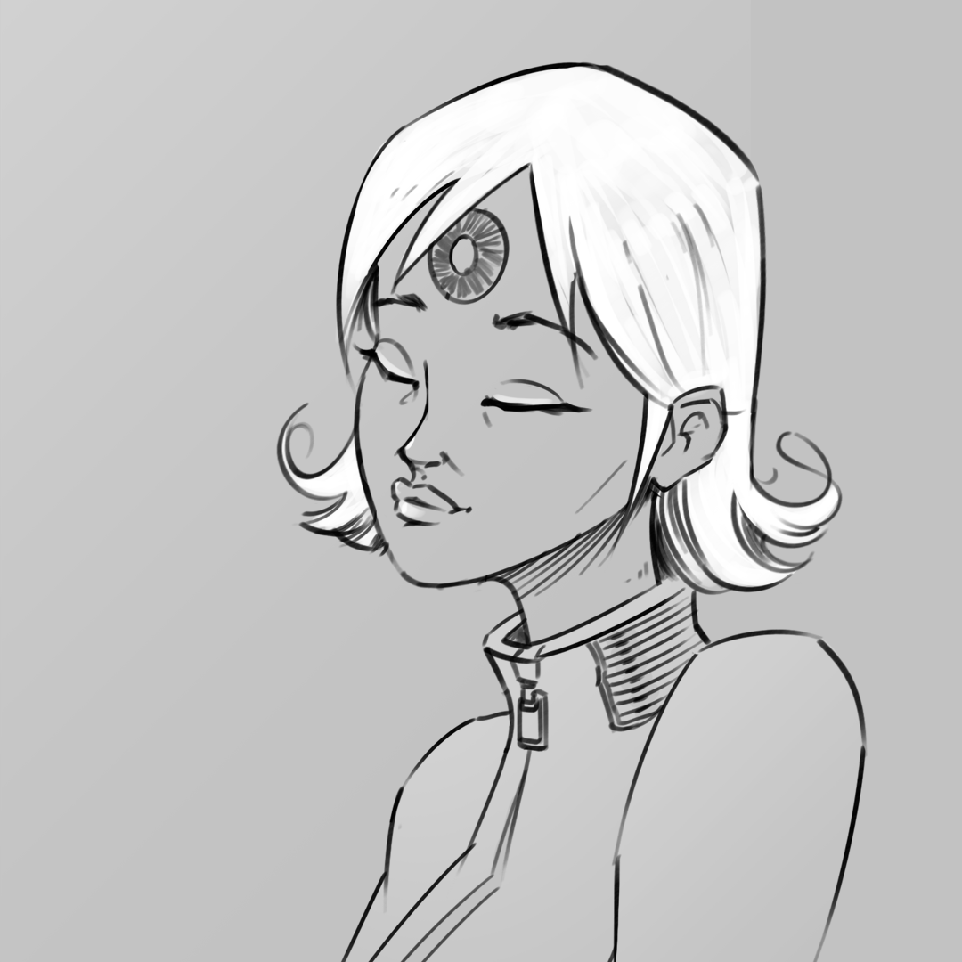 instajf's tweet photo. Asked ppl to name the previous character sketch and "Suri" emerged from the bunch ✍️ #sketch #characterdesign #lineart https://t.co/5owBmcXRHL