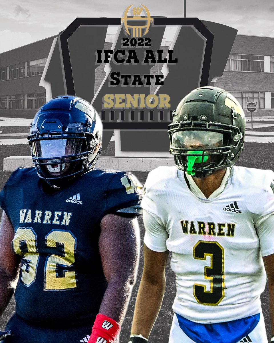 WARRENCENTRALFB's tweet photo. Congratulations to our 2022 @INFBCoaches All State Selections

TOP 50
@leealexander_ 
@josephwalker_8 
@ESlibeck 

ALL STATE-SR
@DevoHolman2023 
@DJWard2023 

ALL STATE-JR
@joziahedmond4 https://t.co/yuQL3K6azu