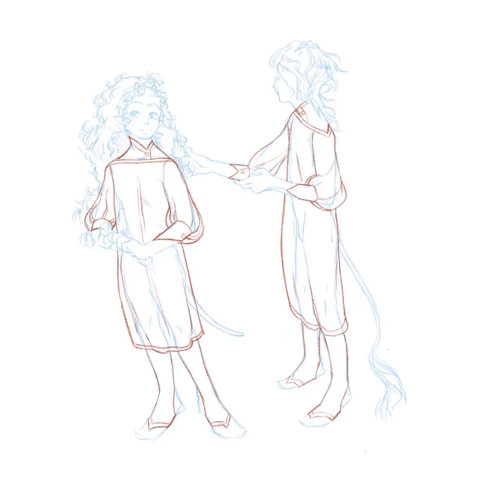 Mooore DnD concept sketches These are from a flashback Vigo just had as he fell unconscious for the first time :'•) 