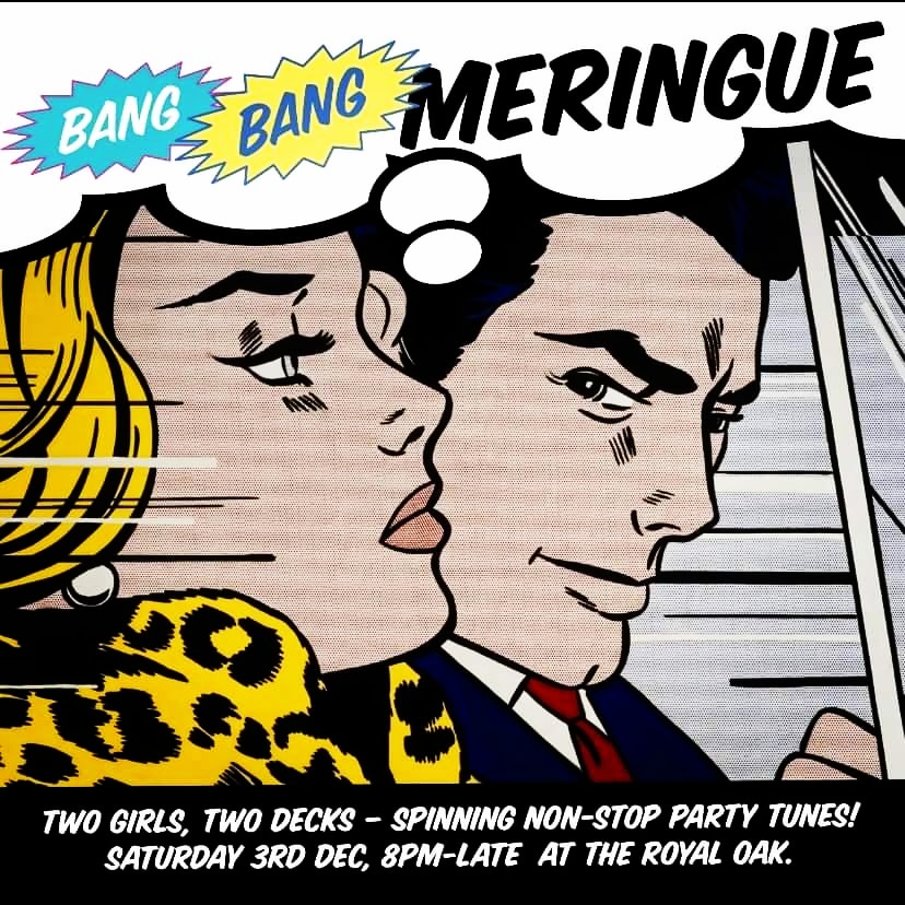 Tonight at The Royal Oak 
Come and warm up on the dancefloor!
#BangBangMeringue