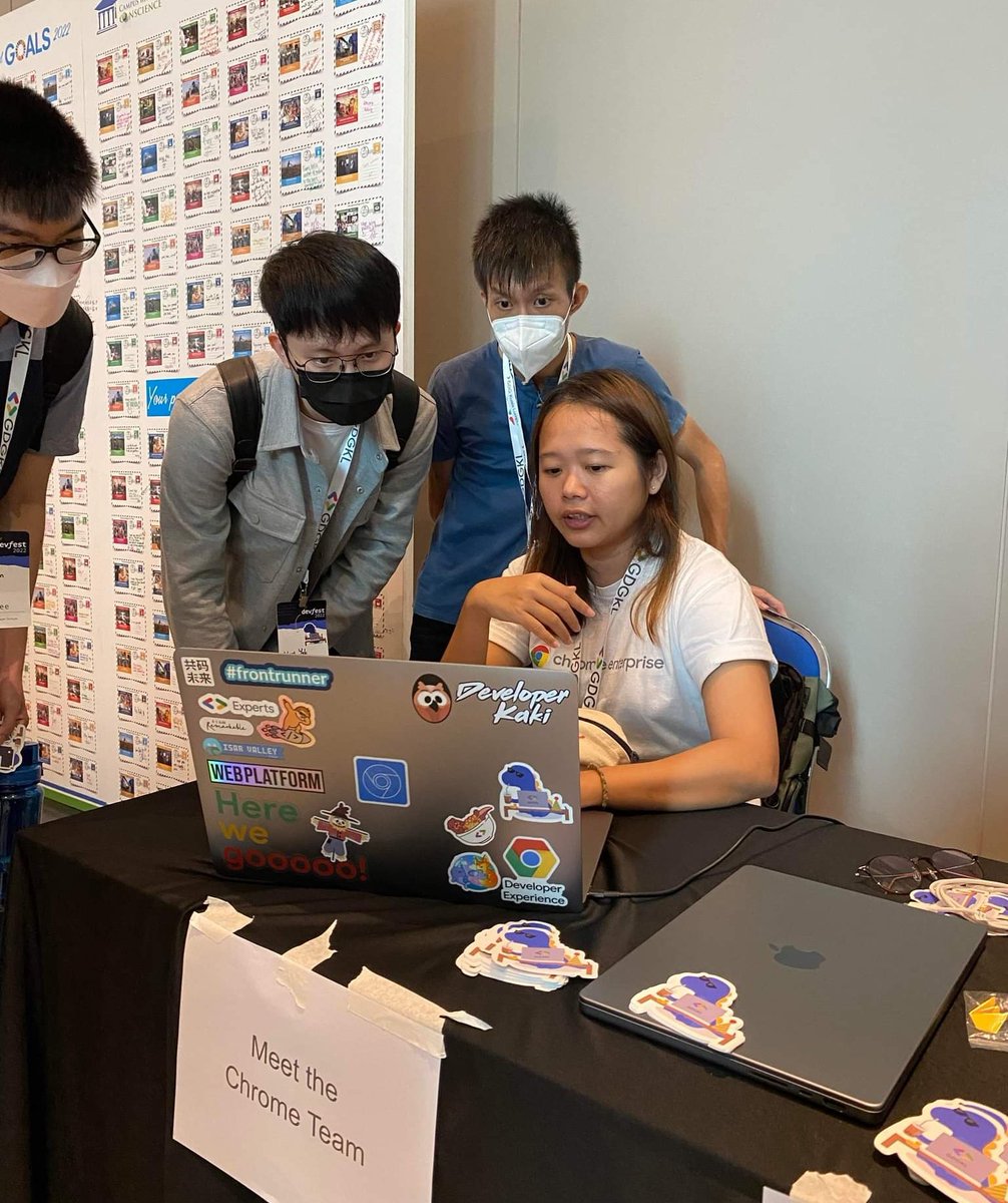 jecfish's tweet photo. On duty today #devfestkl22 https://t.co/dyYrmaR3EL