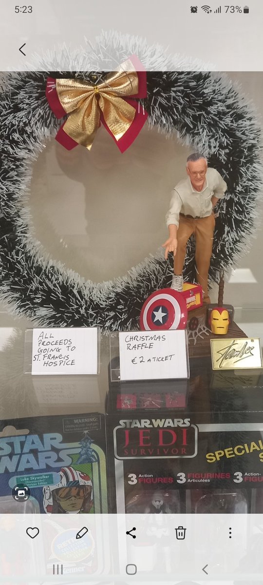 If you haven't already, join in on our raffle for a chance to win this Stan Lee statue !!

All proceedings go to St. Francis hospice 
€2 for a ticket or €10 for a strip!